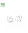 Monteringsbrakett for LED-paneler - 2 stk