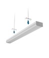 60cm LED-takarmatur, 15W - 100lm/W, CCT, hvit, IP20