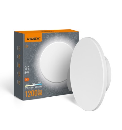 Dome 12W rund LED vegglampe - IP65, CCT, hvit