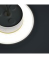 Dome 12W rund LED vegglampe - IP65, CCT, hvit