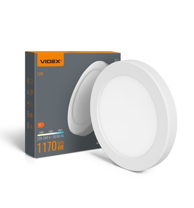 Dl6r taklampe 12W - LED, varm hvit, nøytral 6500K, 220V, hvit