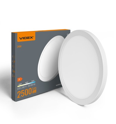 24W LED taklampe, 3CCT - 292x292mm, 2500-2900lm, IP20 innendørs, hvit kant, inkl. lyskilde