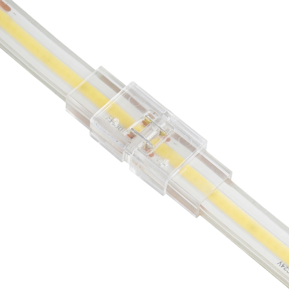 Vanntett skjøtestykke til LED-strip - 8mm, ensfarget, IP68, 5V-24V, til SMD og COB