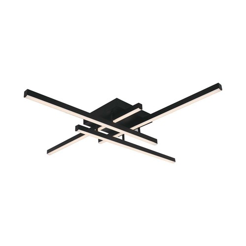 850x850x105 mm VT-7915 taklampe 38W - LED, metall, 4000K, svart hus