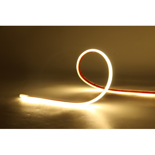 Baderomsstrip, 12W/m 5m vanntett - 2 meter ledning, 24V, COB LED