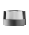 10W utendørs vegglampe, CCT - 3 lysfarger, asymmetrisk lys, IP65, sort