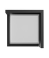 10W Verto Square Edge CCT vegglampe - 120lm/W, IP65, sort, 3-CCT, 160x160mm