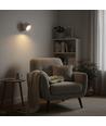 4,5W Oppladbar vegglampe CCT - IP20, rund, hvit, 360° roterbar, inkl. lyskilde og fjernkontroll