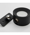4,5W Oppladbar vegglampe CCT - IP20, rund, mattsort, 360° roterbar, inkl. lyskilde og fjernkontroll