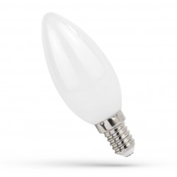 LED lyskilder 4W LED stearinlys pære - C35, karbon filamenter, mattert glas, E14