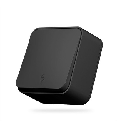 Overflatemontert bryter - 1-polet, IP20, matt svart