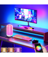 Oppladbar RGB+CCT LED bord/nattlampe - Bluetooth, Hvit, touch dimbar, IP20 innendørs