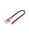 Skjøteledd til 10mm COB LED strip - 10cm ledning, 2-pin, til lodding