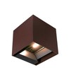 9W LED Solcelle vegglampe - IP65, CCT, 3 lysfarger, PIR-sensor, corten hus