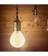 E14 6W filament LED kronepære - P45, 600lm, klart glass, Samsung LED chip