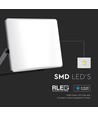 30W LED projektør CCT - 3000lm, IP65, sort, matt glass, 3-i-1 fargeskift, utendørs