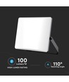 30W LED projektør CCT - 3000lm, IP65, sort, matt glass, 3-i-1 fargeskift, utendørs