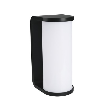 12W CCT LED vegglampe - IP65, sort, 3-i-1 fargeskift, 1760lm, inkl. lyskilde