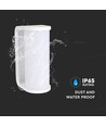 12W moderne vegglampe, 140lm/W - IP65, hvit, dimbar, CCT, inkl. lyskilde