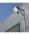 10W LED-lyskaster med sensor - 120lm/W, sort, IP65 utendørs