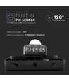 50W LED lyskaster med sensor - 120lm/W, IP65, PIR sensor, utendørs