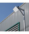 20W LED lyskaster med fast connector - 120lm/W, IP65, sort, 5 års garanti, utendørs