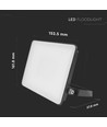 20W LED lyskaster med fast connector - 120lm/W, IP65, sort, 5 års garanti, utendørs