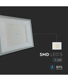 200W LED lyskaster - IP65, hvit, 4000K, utendørs fasadebelysning