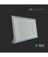 200W LED lyskaster - IP65, hvit, 4000K, utendørs fasadebelysning
