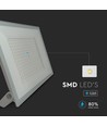 200W LED lyskaster - IP65, 4000K, sort kabinett, utendørs