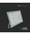 50W LED lyskaster - IP65, hvit kant, utendørs