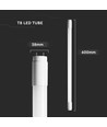 60cm / 7.5W T8 Nano Plastic LED rør - Samsung LED chip, roterbar, 113lm/W