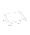 Spectrum 60x60 LED panel - 45W, 4400lm, hvit kant, 5 års garanti