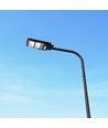 8W Solara LED gatelampe med solcelle - 1000lm, IP65, kald hvit, bevegelsessensor, inkl. fjernkontroll og batteri