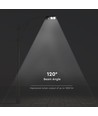 8W Solara LED gatelampe med solcelle - 1000lm, IP65, kald hvit, bevegelsessensor, inkl. fjernkontroll og batteri