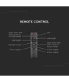8W Solara LED gatelampe med solcelle - 1000lm, IP65, kald hvit, bevegelsessensor, inkl. fjernkontroll og batteri