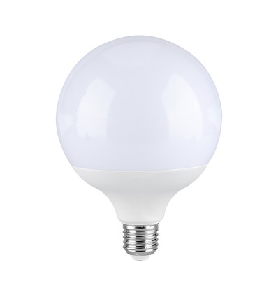 E27 22W LED G120 globepære - 2600lm, Samsung LED chip, plast, hvitt glass