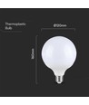 E27 22W LED G120 globepære - 2600lm, Samsung LED chip, plast, hvitt glass