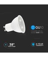 7,5W GU10 LED pære - 610lm, Samsung LED chip, 38°, varm hvit