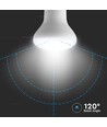 8,5W E27 LED-pære – 3000K, R63