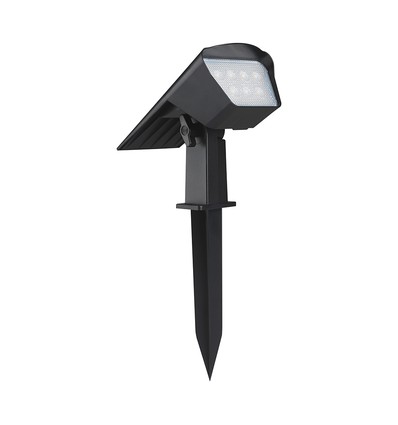 1,3W LED solcelle hagespot med spyd - CCT justerbar, IP65, solar hagelampe