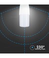 E14 7,5W LED pære - T37, 660lm, Samsung LED chip, 230° lysspredning
