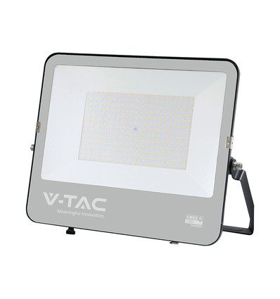 Vt-44201 projektør 200W - med CREE-chip, 1m kabel, 6500K, svart hus, 135lm/W, 6 års garanti, IP65