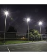 200W LED lyskaster med Samsung chip - 115lm/W, IP65, sort, kald hvit, utendørs