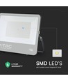 200W LED lyskaster med Samsung chip - 115lm/W, IP65, sort, kald hvit, utendørs