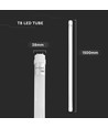 150cm / 20W T8 LED rør - Samsung LED chip, 105lm/W, 6500K, nano-plastikk