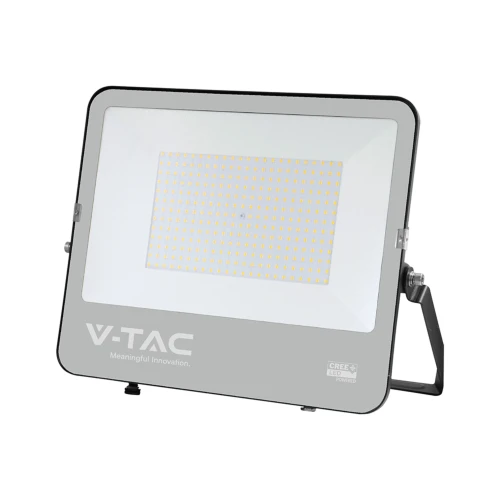 200W LED lyskaster - 135lm/W, IP65, CREE, 6 års garanti, sort, utendørs