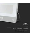 200W LED lyskaster, Samsung chip - 135lm/W, IP65, sort, utendørs, kald hvit