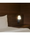 2W LED sengelampe / vegglampe med USB-lading - Sort, 3000K, CREE chip, IP20, moderne design