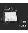 50W Solcelle LED lyskaster - 700lm, CCT 2000K-8000K, batteriindikator, sort, utendørs